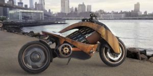 Lee más sobre el artículo Newron EV-1: Una motocicleta tan ecológica que está hecha de madera