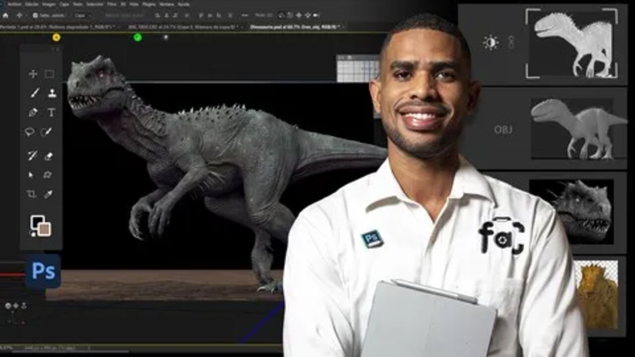 Cupón Udemy: Curso en español de Photoshop para la animación, el video y el 3D con 100% de descuento