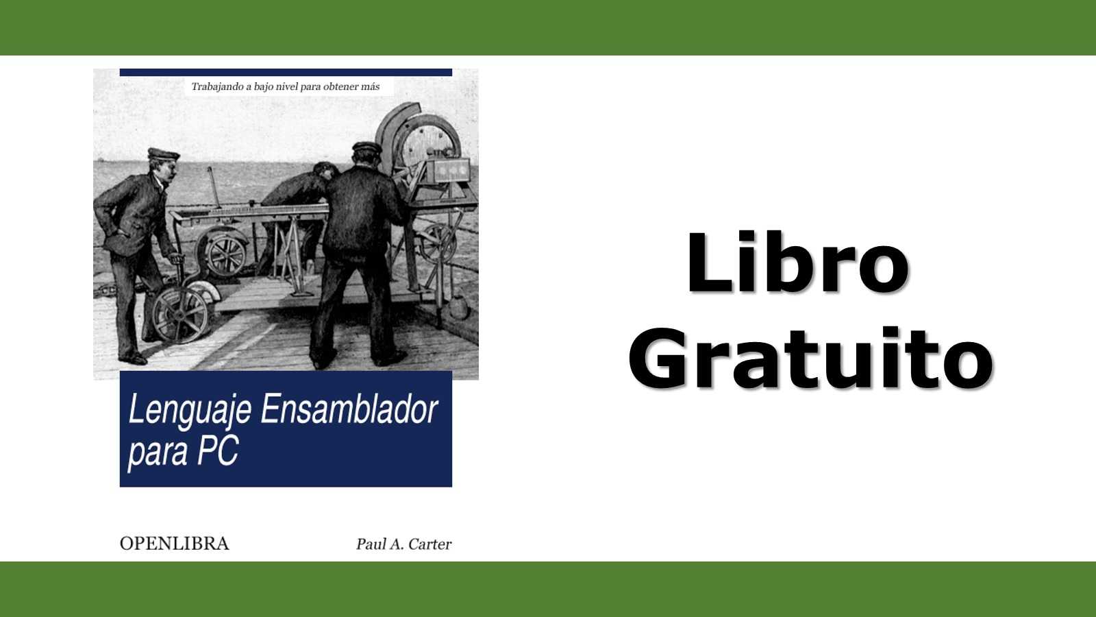 Lenguaje Ensamblador Para PC – Libro Gratuito - Facialix