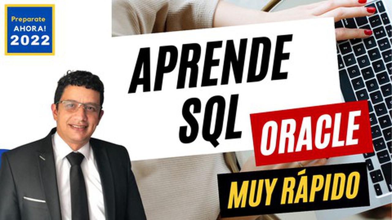 Cupón Udemy en español: 2022 Aprende SQL y Oracle MUY RÁPIDO  Certifícate con 100% de descuento por tiempo LIMITADO