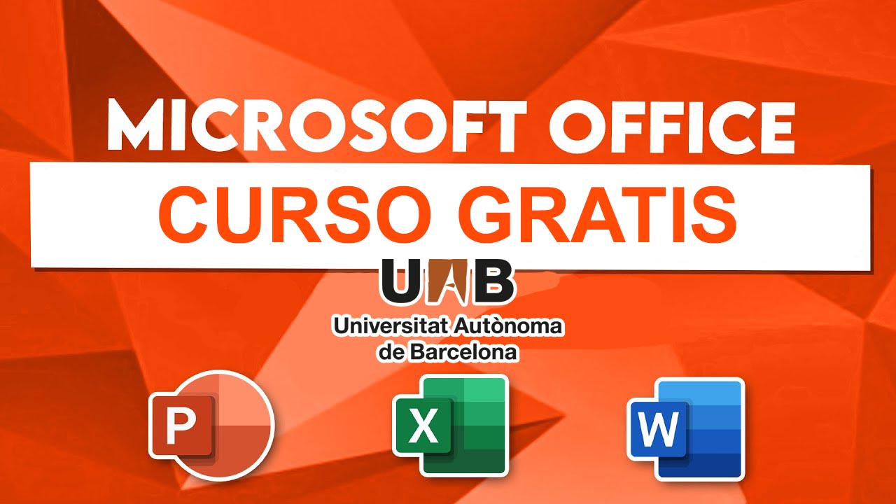 La Universidad Autónoma de Barcelona ofrece un curso gratis de Microsoft  Office (Power Point, Excel y Word) - Facialix