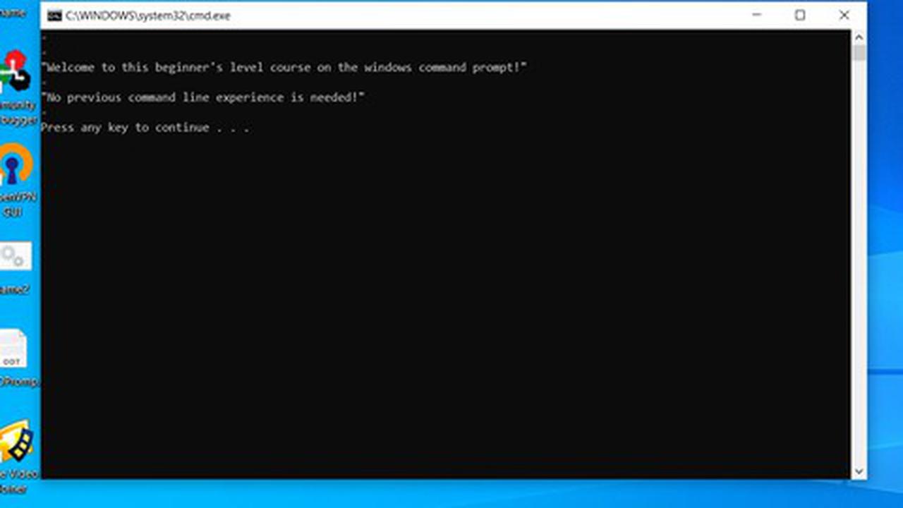 Cupón Udemy: Guía completa para principiantes sobre la línea de comandos de Windows con 100% de descuento por tiempo LIMITADO